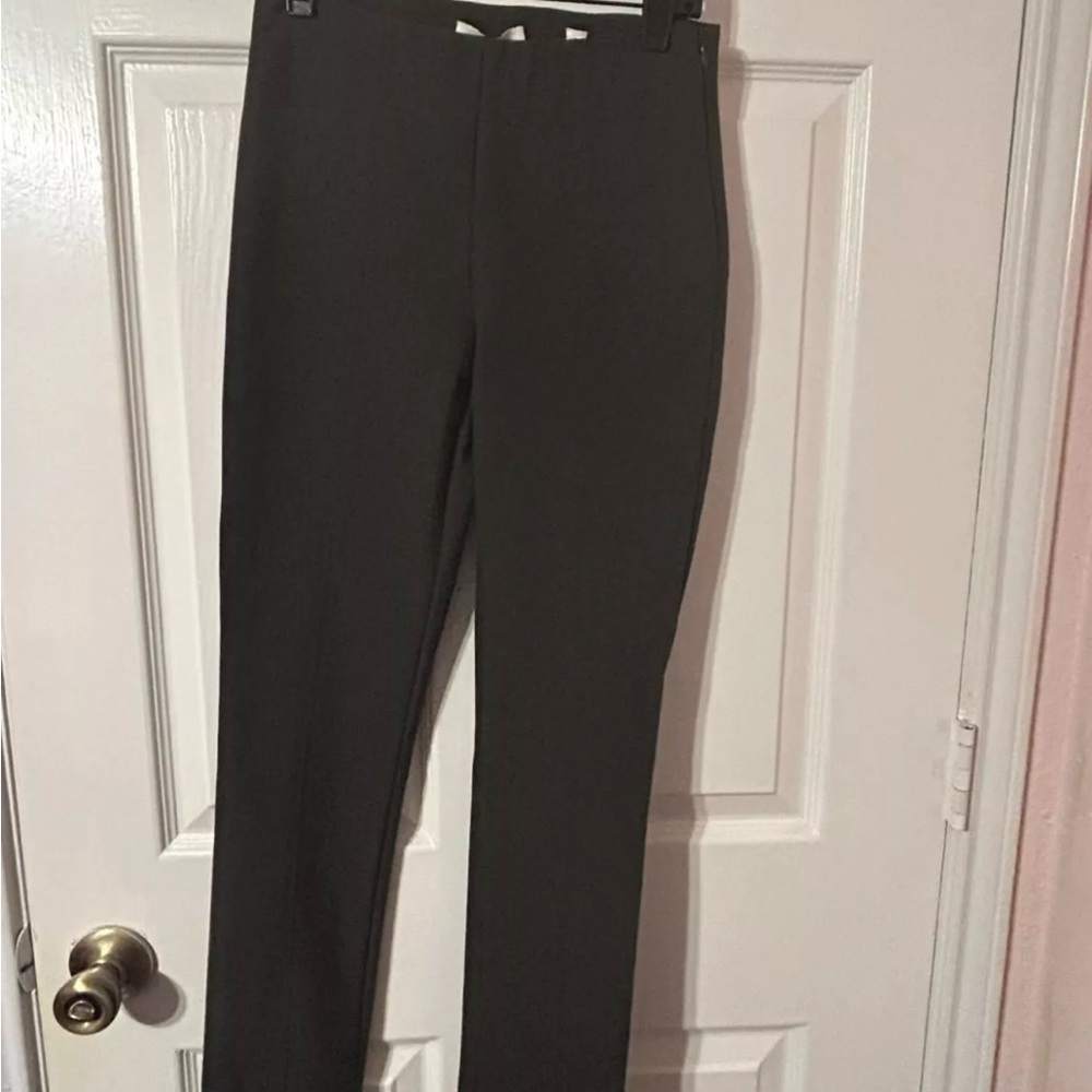 Vince Mud Green Slack Dress Pants Crop Women's XS/P Work Casual Petite Friendly